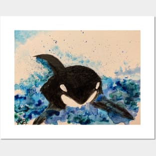 Oscar the Orca By Kortney Posters and Art